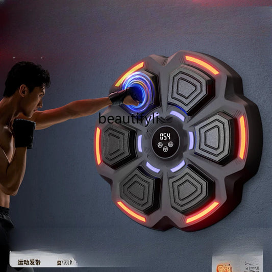 Smart Music Boxing Machine Home Wall Target Adult Strike Reaction Electronic Target Sanda Trainer